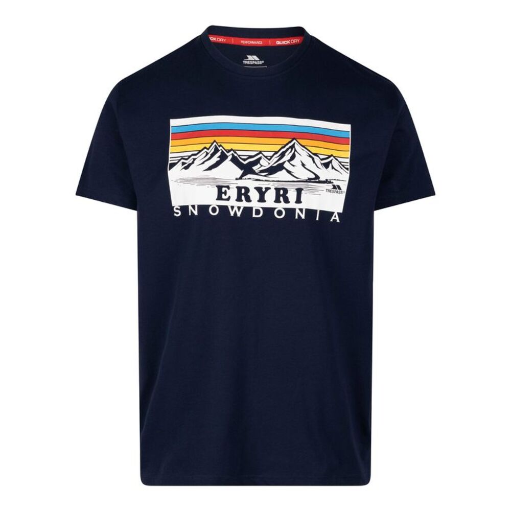 Trespass Mens Para Printed T-Shirt / Navy
